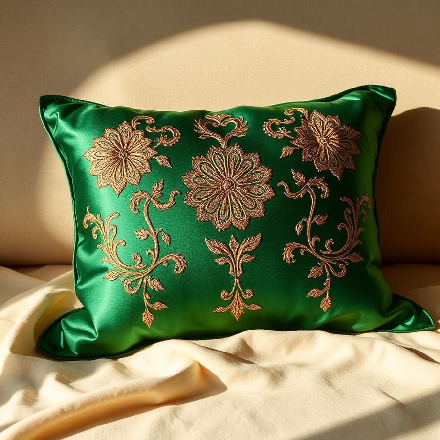Emerald Jasmine Pillow